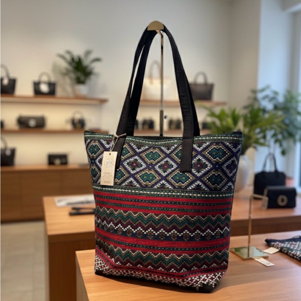 Colorful Patterned Tote Bag
